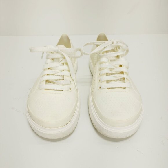 CROCS Citilane Roka Mens Size 8 M Ivory Lace Up Perforated Sneakers Shoes - Picture 2 of 14